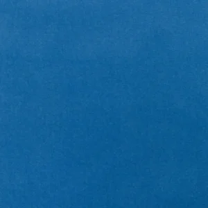 blue plain velvet-chenille fabric from Designers Guild