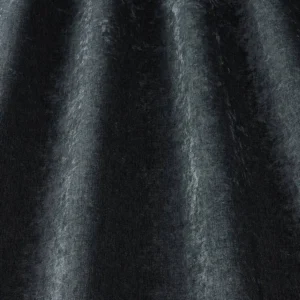 black-grey plain velvet-chenille fabric from iLiv