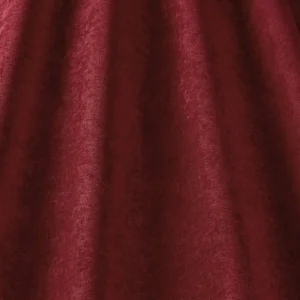 red plain velvet-chenille fabric from iLiv