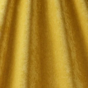 yellow plain velvet-chenille fabric from iLiv