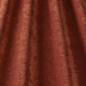 orange plain velvet-chenille fabric from iLiv