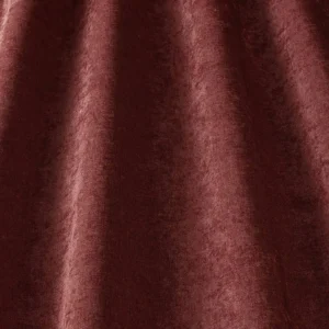 red plain velvet-chenille fabric from iLiv