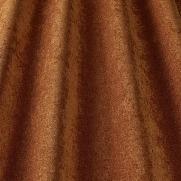 Savoy Fabric - Rust by green plain velvet-chenille fabric from iLiv