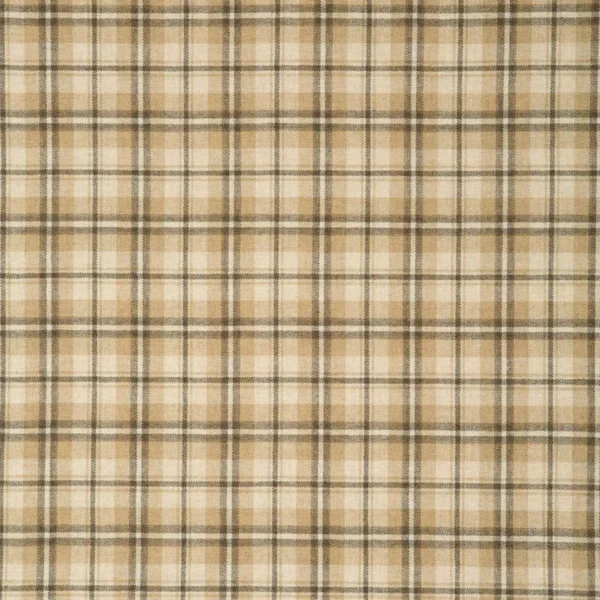 brown checked woolen fabric from Linwood Fabrics