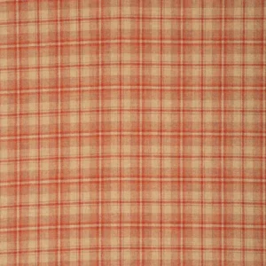 red checked woolen fabric from Linwood Fabrics