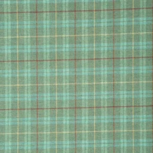 blue checked woolen fabric from Linwood Fabrics