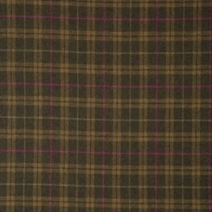 brown checked woolen fabric from Linwood Fabrics
