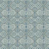 blue geometric velvet-chenille fabric from Linwood Fabrics