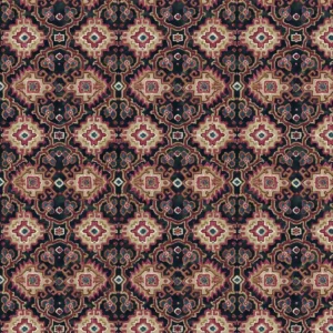 purple geometric velvet-chenille fabric from Linwood Fabrics