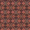 red geometric velvet-chenille fabric from Linwood Fabrics