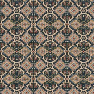 black-grey geometric velvet-chenille fabric from Linwood Fabrics