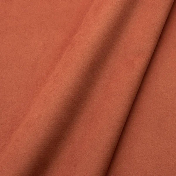 Moleskin III Fabric - Henna by orange plain velvet-chenille fabric from Linwood Fabrics