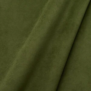 green plain velvet-chenille fabric from Linwood Fabrics