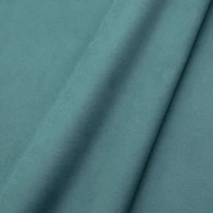 blue plain velvet-chenille fabric from Linwood Fabrics