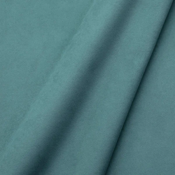 Moleskin III Fabric - Lagoon by blue plain velvet-chenille fabric from Linwood Fabrics