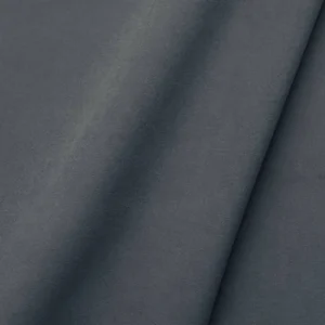 black-grey plain velvet-chenille fabric from Linwood Fabrics