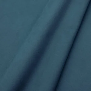 blue plain velvet-chenille fabric from Linwood Fabrics
