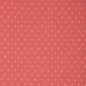 red spotted woven fabric from Linwood Fabrics