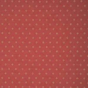 red spotted woven fabric from Linwood Fabrics