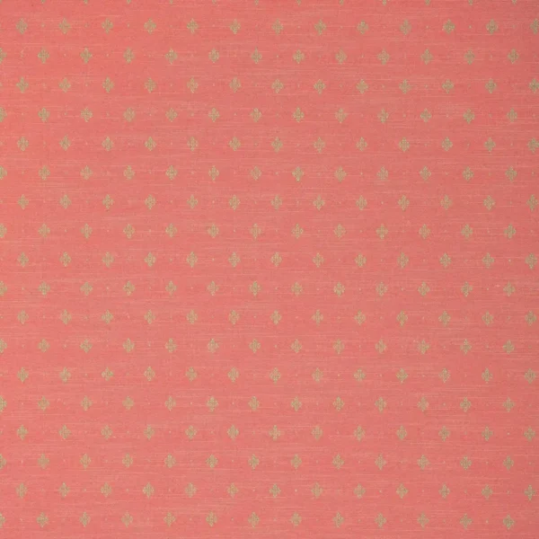 Bryher Fabric - Strawberry by green spotted woven fabric from Linwood Fabrics