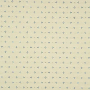 blue spotted woven fabric from Linwood Fabrics