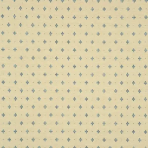 blue spotted woven fabric from Linwood Fabrics