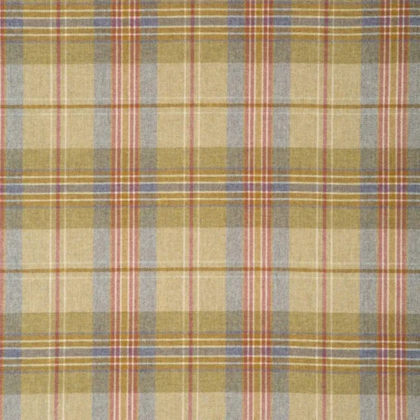 Ronas Hill Fabric - Roslin by multicolour checked woolen fabric from Linwood Fabrics