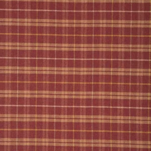 red checked woolen fabric from Linwood Fabrics