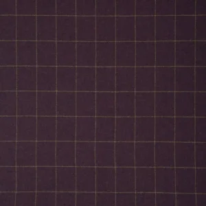 purple checked woolen fabric from Linwood Fabrics
