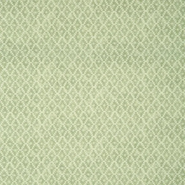 Ashfield Fabric - Dewdrop by green spotted linen fabric from Linwood Fabrics