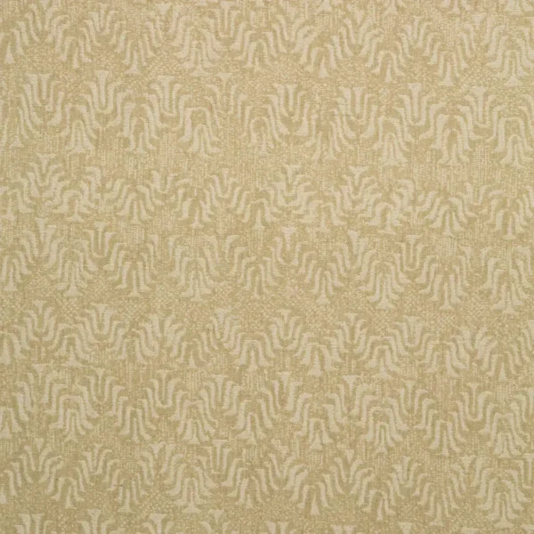 Tyger Fabric - Natural by brown geometric linen fabric from Linwood Fabrics