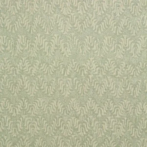 blue geometric linen fabric from Linwood Fabrics