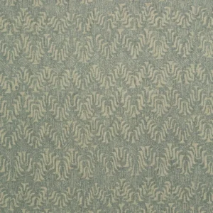 blue geometric linen fabric from Linwood Fabrics