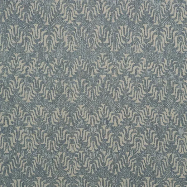 Tyger Fabric - Galaxy by blue geometric linen fabric from Linwood Fabrics