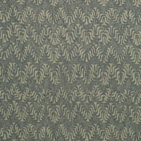 Tyger Fabric - Ocean by blue geometric linen fabric from Linwood Fabrics