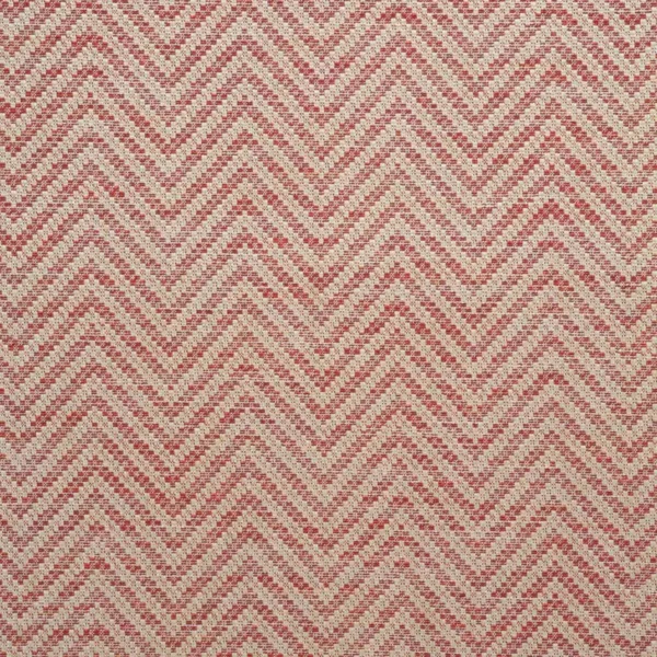 Zeus Fabric - Red by red geometric linen fabric from Linwood Fabrics