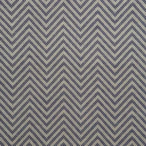 blue geometric linen fabric from Linwood Fabrics