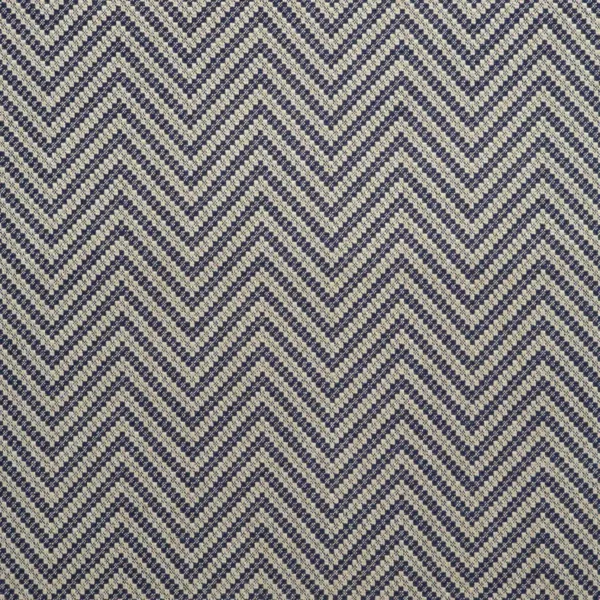 blue geometric linen fabric from Linwood Fabrics