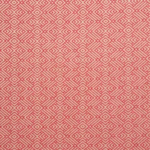 pink geometric linen fabric from Linwood Fabrics