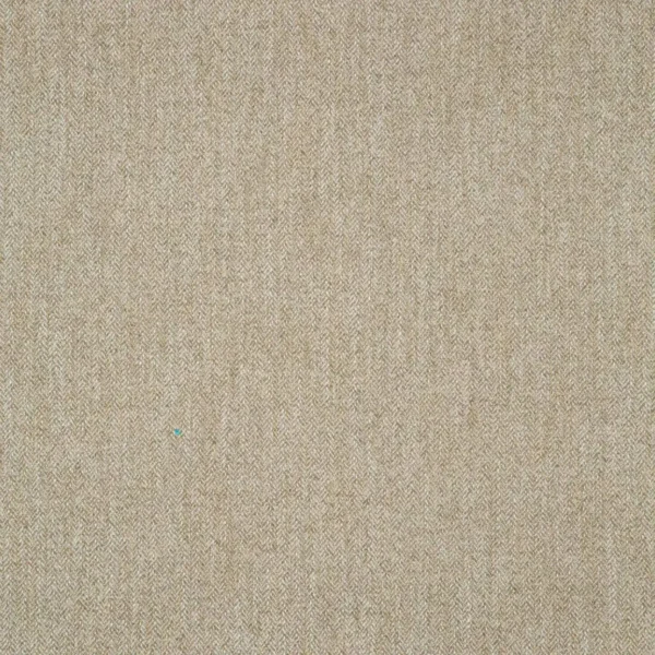 Faroe Fabric - Latte by brown geometric woolen fabric from Linwood Fabrics