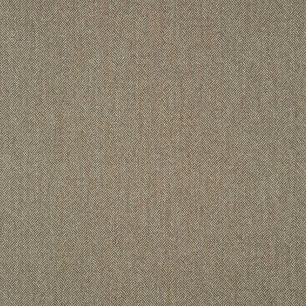 Faroe Fabric - Hazelwood by brown geometric woolen fabric from Linwood Fabrics