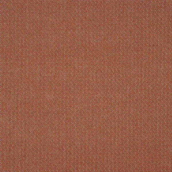 Faroe Fabric - Spice by red geometric woolen fabric from Linwood Fabrics