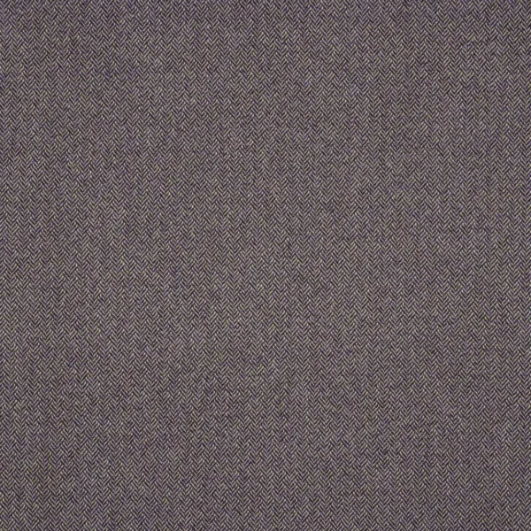 Faroe Fabric - Aubergine by purple geometric woolen fabric from Linwood Fabrics