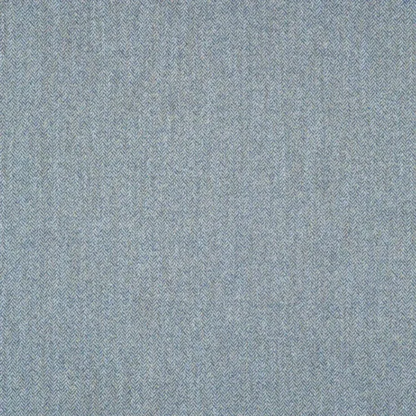 Faroe Fabric - Azure by blue geometric woolen fabric from Linwood Fabrics