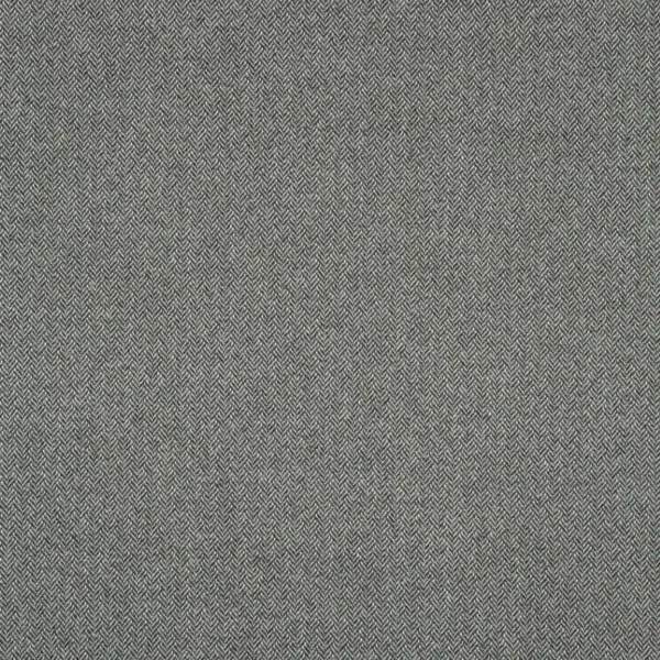 Faroe Fabric - Slate by black-grey geometric woolen fabric from Linwood Fabrics