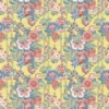 multicolour botanical linen fabric from Linwood Fabrics