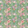 green botanical linen fabric from Linwood Fabrics
