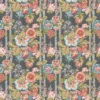 multicolour botanical linen fabric from Linwood Fabrics