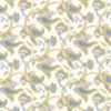 multicolour botanical linen fabric from Linwood Fabrics