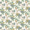 green botanical linen fabric from Linwood Fabrics